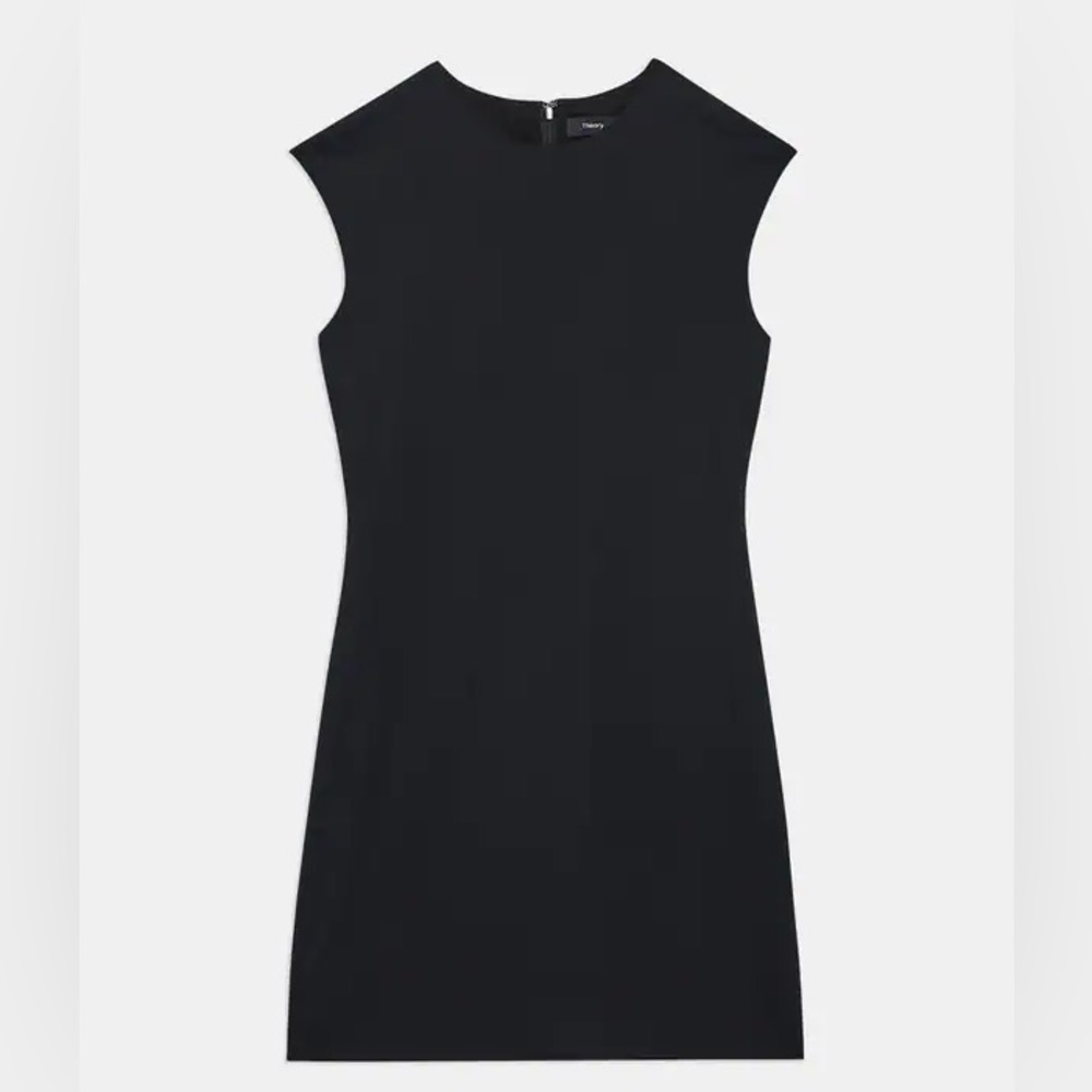Theory Shift Dress in Performance Knit Black (NWT)